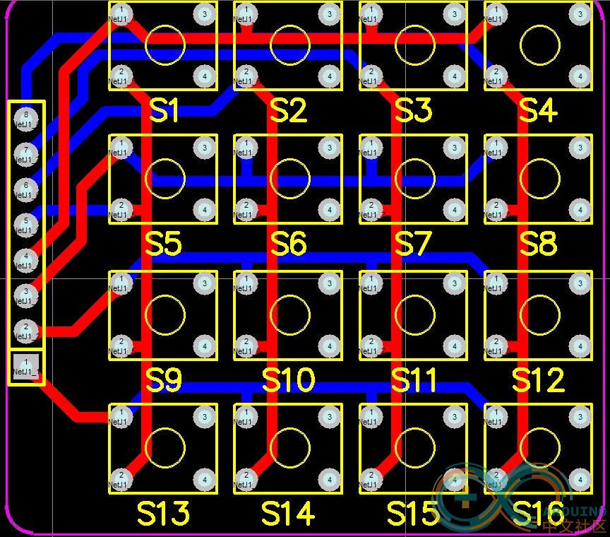 4X4矩阵键盘PCB图.jpg