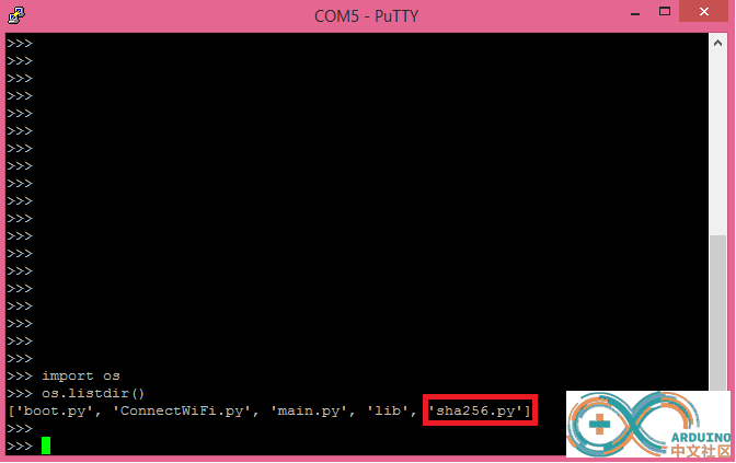 Figure 1 – Sha256.py module on MicroPython’s file system..png