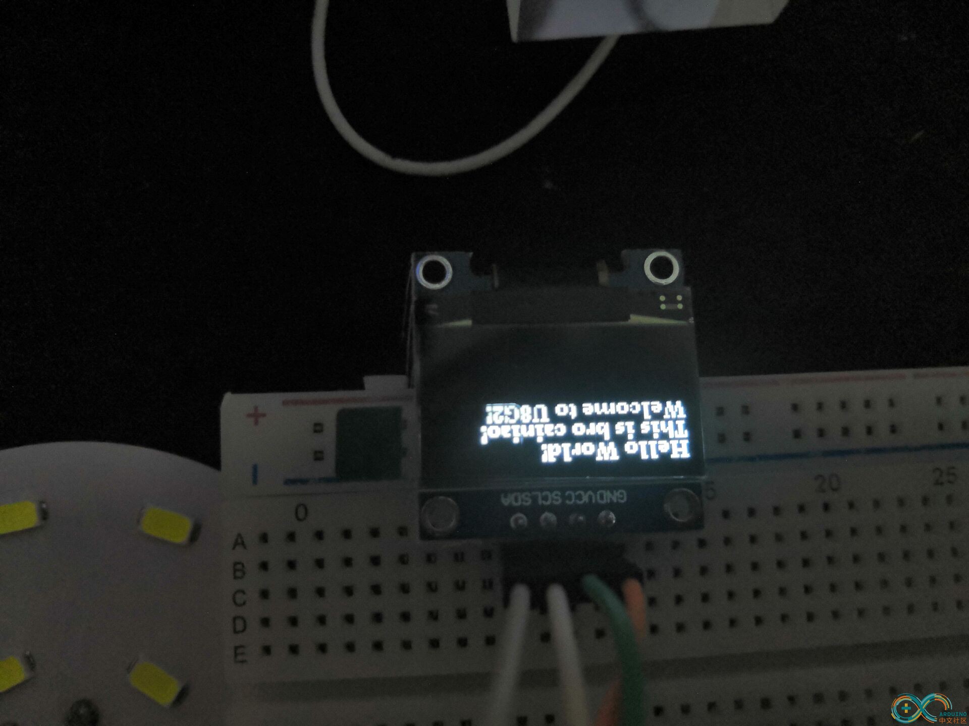 在arduino uno上能正常显示。