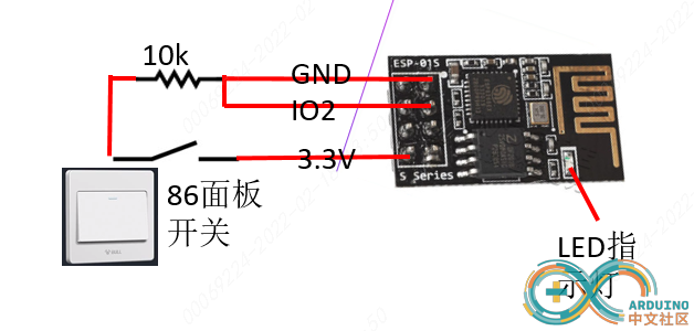 智能开关示意