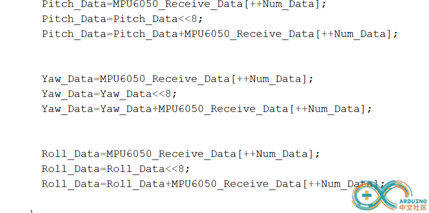 求大佬帮忙解释一下，这几句话的意思，是mpu6050的相关代码